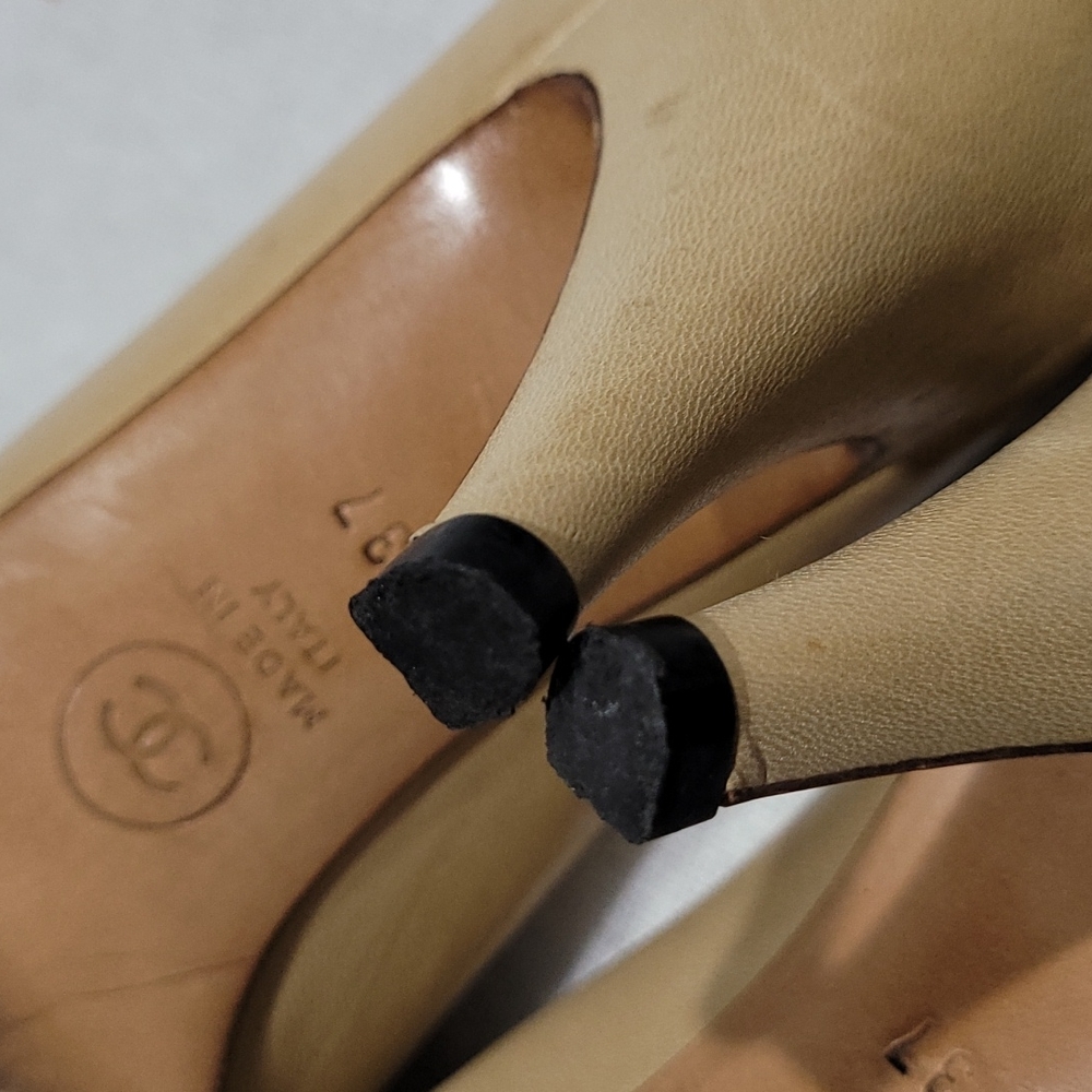 Authentic Chanel Loafer Leather Shoes Size 37 - Picture 11 of 16